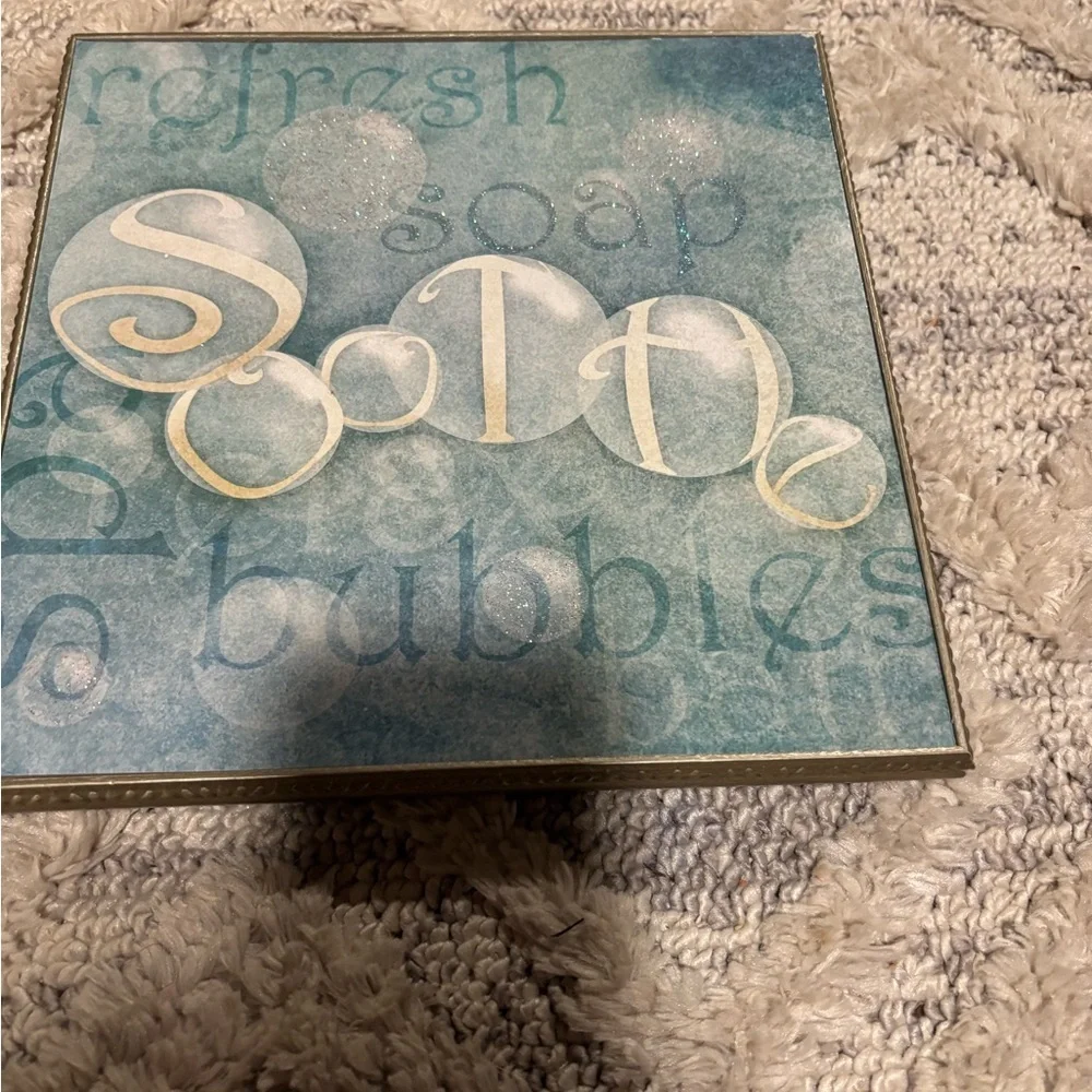 2 Relax and Soak Wall Art Set for bathroom!